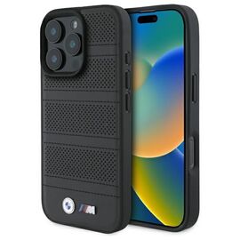 BMW M Perforated And Stitched Line MagSafe case for iPhone 16 Pro Max - black | Techbox