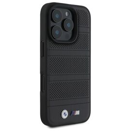 BMW M Perforated And Stitched Line MagSafe case for iPhone 16 Pro Max - black | Techbox