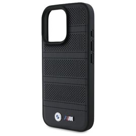 BMW M Perforated And Stitched Line MagSafe case for iPhone 16 Pro Max - black | Techbox