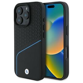 BMW BMHMP16X23RDCLK iPhone 16 Pro Max 6.9" black/black hardcase Sign Leather Textured And Line MagSafe - Apple Cases - Cases - Techbox