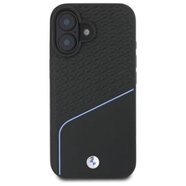 BMW BMHMP16S23RDCLK iPhone 16 6.1" black/black hardcase Sign Leather Textured And Line MagSafe - Apple Cases - Cases - Techbox