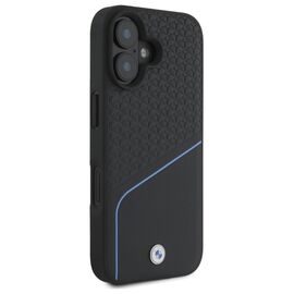 BMW BMHMP16S23RDCLK iPhone 16 6.1" black/black hardcase Sign Leather Textured And Line MagSafe - Apple Cases - Cases - Techbox