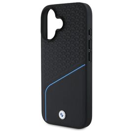 BMW BMHMP16S23RDCLK iPhone 16 6.1" black/black hardcase Sign Leather Textured And Line MagSafe - Apple Cases - Cases - Techbox