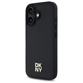 DKNY DKHMP16SPSHRPSK iPhone 16 6.1" hardcase black/black Repeat Pattern Stack Logo MagSafe - Apple Cases - Cases - Techbox
