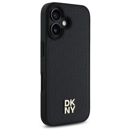 DKNY DKHMP16SPSHRPSK iPhone 16 6.1" hardcase black/black Repeat Pattern Stack Logo MagSafe - Apple Cases - Cases - Techbox