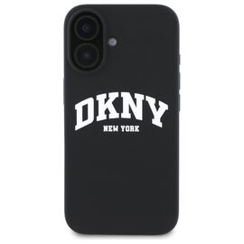 DKNY DKHMP16SSNYACH iPhone 16 6.1" black/black hardcase Silicone White Printed Logo MagSafe - Apple Cases - Cases - Techbox
