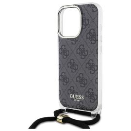 Guess GUHCP16XHC4SEK iPhone 16 Pro Max 6.9" black/black hardcase Crossbody Cord 4G Print - Apple Cases - Cases - Techbox