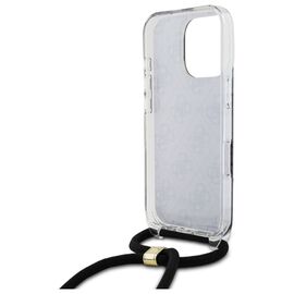Guess GUHCP16XHC4SEK iPhone 16 Pro Max 6.9" black/black hardcase Crossbody Cord 4G Print - Apple Cases - Cases - Techbox