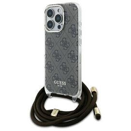 Guess Crossbody Cord 4G Print Case for iPhone 16 Pro Max - Brown | Techbox
