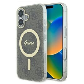 Guess IML 4G MagSafe Case for iPhone 16 Plus - Brown - Uncategorized Cases (2) - Cases - Techbox