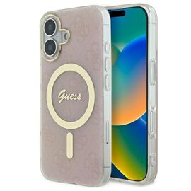 Guess IML 4G MagSafe iPhone 16 Plus Case - Pink | Techbox