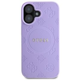 Guess GUHMP16MPSAPSMEU iPhone 16 Plus 6.7" purple/purple hardcase Saffiano Peony Classic Logo MagSafe - Apple Cases - Cases - Techbox