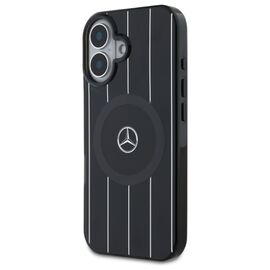 Mercedes MB Double Layer Crossed Lines MagSafe case for iPhone 16 - black | Techbox