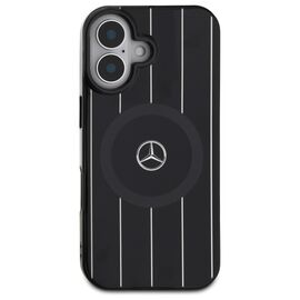 Mercedes MB Double Layer Crossed Lines MagSafe case for iPhone 16 - black | Techbox