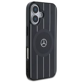 Mercedes MB Double Layer Crossed Lines MagSafe case for iPhone 16 - black | Techbox