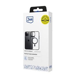 3mk Satin Armor MagCase with MagSafe for iPhone 12 Pro Max - Clear with Black Frame