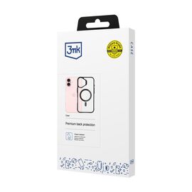 3mk Satin Armor MagCase with MagSafe for iPhone 16 - Clear with Black Frame