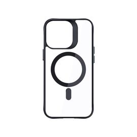 3mk Satin Armor MagCase with MagSafe for iPhone 16 Pro - Clear with Black Frame