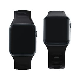 3mk Silicone Watch Strap for Apple Watch 42 / 44 / 45 / 49 mm - black - Accessories - Smartwatches & Accessories - Techbox