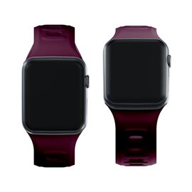 3mk Silicone Watch Strap for Apple Watch 42 / 44 / 45 / 49 mm - Burgundy - Accessories - Smartwatches & Accessories - Techbox