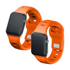 3mk Silicone Watch Strap for Apple Watch 42 / 44 / 45 / 49 mm - orange - Accessories - Smartwatches & Accessories - Techbox