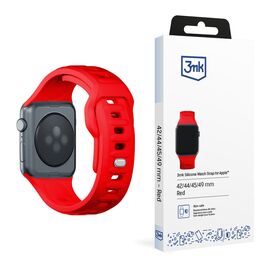 3mk Silicone Watch Strap for Apple Watch 42 / 44 / 45 / 49 mm - red - Accessories - Smartwatches & Accessories - Techbox