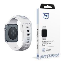 3mk Silicone Watch Strap for Apple Watch 42 / 44 / 45 / 49 mm - white - Accessories - Smartwatches & Accessories - Techbox
