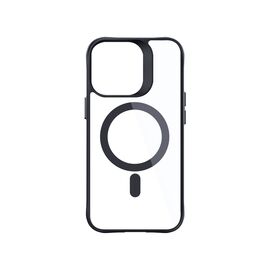 3mk Satin Armor MagCase with MagSafe for iPhone 15 Pro Max - Clear with Black Frame