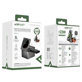 Acefast E18 Rubik's Cube 3 in 1 Inductive Charger - Black - Powerbanks - Smartphone Chargers - Techbox