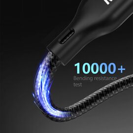 Apple Watch Dudao A12Max+ PD 100W 3in1 Charger Cable: USB-C Lightning 1.2m - Black | Techbox