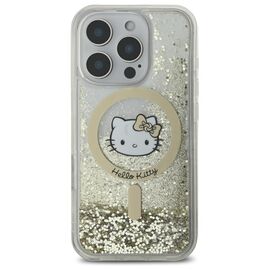 Hello Kitty Liquid Glitter Fever MagSafe Case for iPhone 16 Pro Max - Gold | Techbox