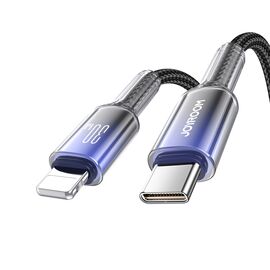 Joyroom S-A42 Crystal-Clear Series 30W USB-C - Lightning cable 1.2m - black - Cables & Adapters - Cables & Accessories - Techbox