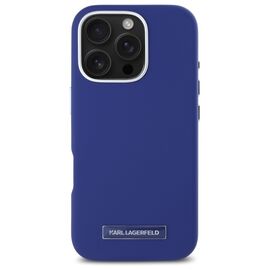 Karl Lagerfeld KLHMP16LPGMSRPB iPhone 16 Pro 6.3" blue/blue hardcase FW Metal Plate MagSafe - Apple Cases - Cases - Techbox