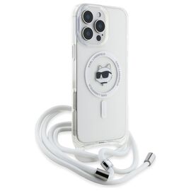 Karl Lagerfeld IML Choupette Head &amp; Cord Magsafe Case for iPhone 16 Pro Max - Clear | Techbox
