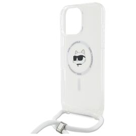 Karl Lagerfeld IML Choupette Head &amp; Cord Magsafe iPhone 16 Pro Case - Clear | Techbox