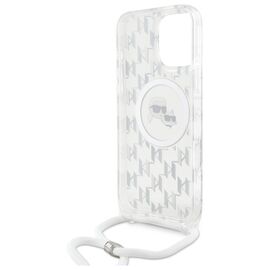 Karl Lagerfeld IML Crossbody Monogram Karl &amp; Choupette Head MagSafe Case for iPhone 16 Pro Max - Clear | Techbox