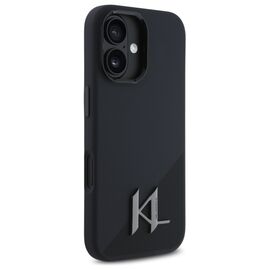 Karl Lagerfeld KLHMP16SSCMKMPCK iPhone 16 6.1" black/black hardcase Silicone Shadow Metal Initial MagSafe - Apple Cases - Cases - Techbox