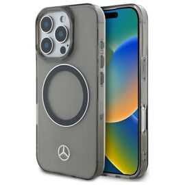 Mercedes Silver Ring MagSafe iPhone 16 Pro Max Case - Black | Techbox