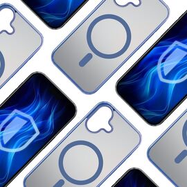 3mk Frosty MagCase Blue Case for Apple iPhone 16 - blue | Techbox