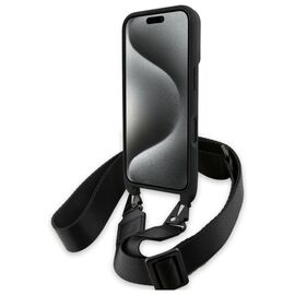 BMW BMHCP16S23PSCCK iPhone 16 6.1" black/black hardcase M Edition Carbon Stripe &amp; Strap - Apple Cases - Cases - Techbox