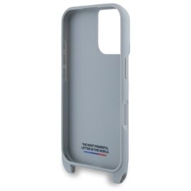 BMW BMHCP16S23PSCCG iPhone 16 6.1" gray/gray hardcase M Edition Carbon Stripe &amp; Strap - Apple Cases - Cases - Techbox