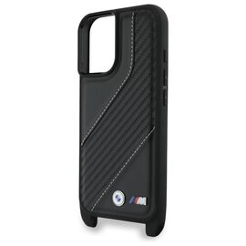 BMW BMHCP16M23PSCCK iPhone 16 Plus 6.7" black/black hardcase M Edition Carbon Stripe &amp; Strap - Apple Cases - Cases - Techbox