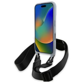 BMW BMHCP16L23PSCCG iPhone 16 Pro 6.3" gray/gray hardcase M Edition Carbon Stripe &amp; Strap - Apple Cases - Cases - Techbox