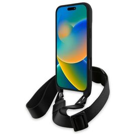BMW BMHCP16X23PSCCK iPhone 16 Pro Max 6.9" black/black hardcase M Edition Carbon Stripe &amp; Strap - Apple Cases - Cases - Techbox