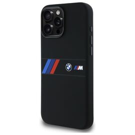 BMW Silicone Middle Stripe MagSafe Case for iPhone 16 Pro Max - Black | Techbox