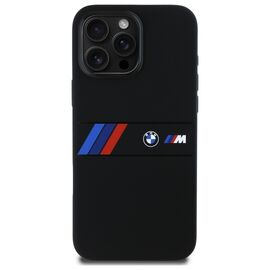BMW Silicone Middle Stripe MagSafe Case for iPhone 16 Pro Max - Black | Techbox
