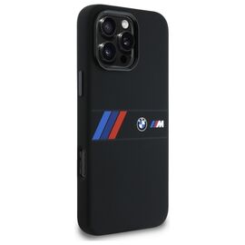 BMW Silicone Middle Stripe MagSafe Case for iPhone 16 Pro Max - Black | Techbox