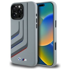 BMW BMHMP16X23SLIG iPhone 16 Pro Max 6.9" gray/gray hardcase Silicone Turning Lines MagSafe - Apple Cases - Cases - Techbox