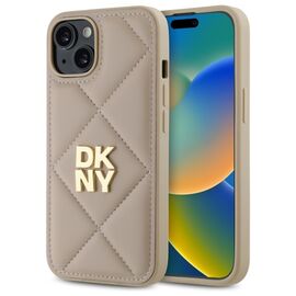 DKNY DKHCP14SPQDSLE iPhone 14 6.1" beige/beige Quilted Stack Logo - Uncategorized Cases (2) - Cases - Techbox
