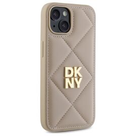 DKNY DKHCP14SPQDSLE iPhone 14 6.1" beige/beige Quilted Stack Logo - Uncategorized Cases (2) - Cases - Techbox